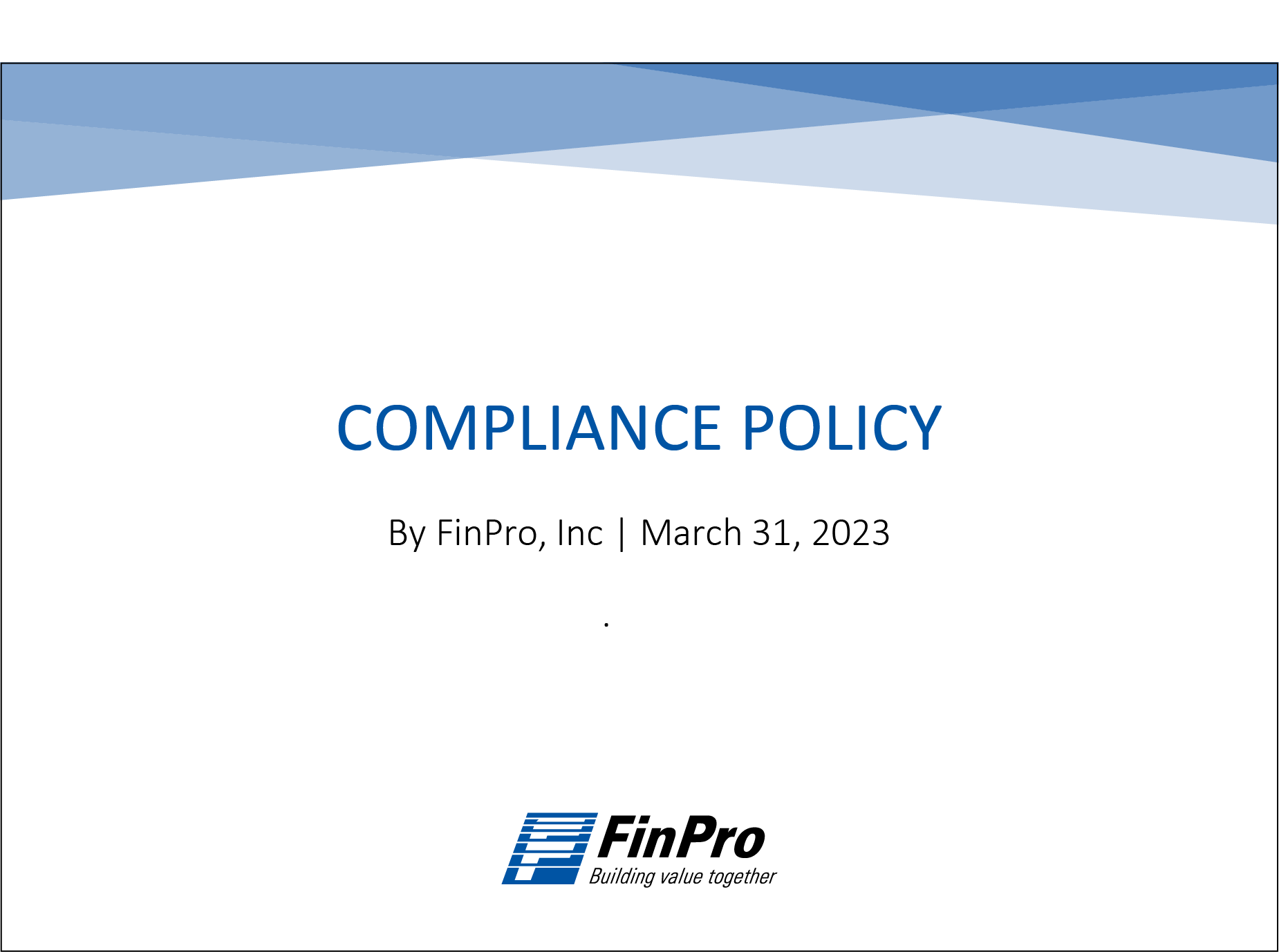 Compliance Policy 